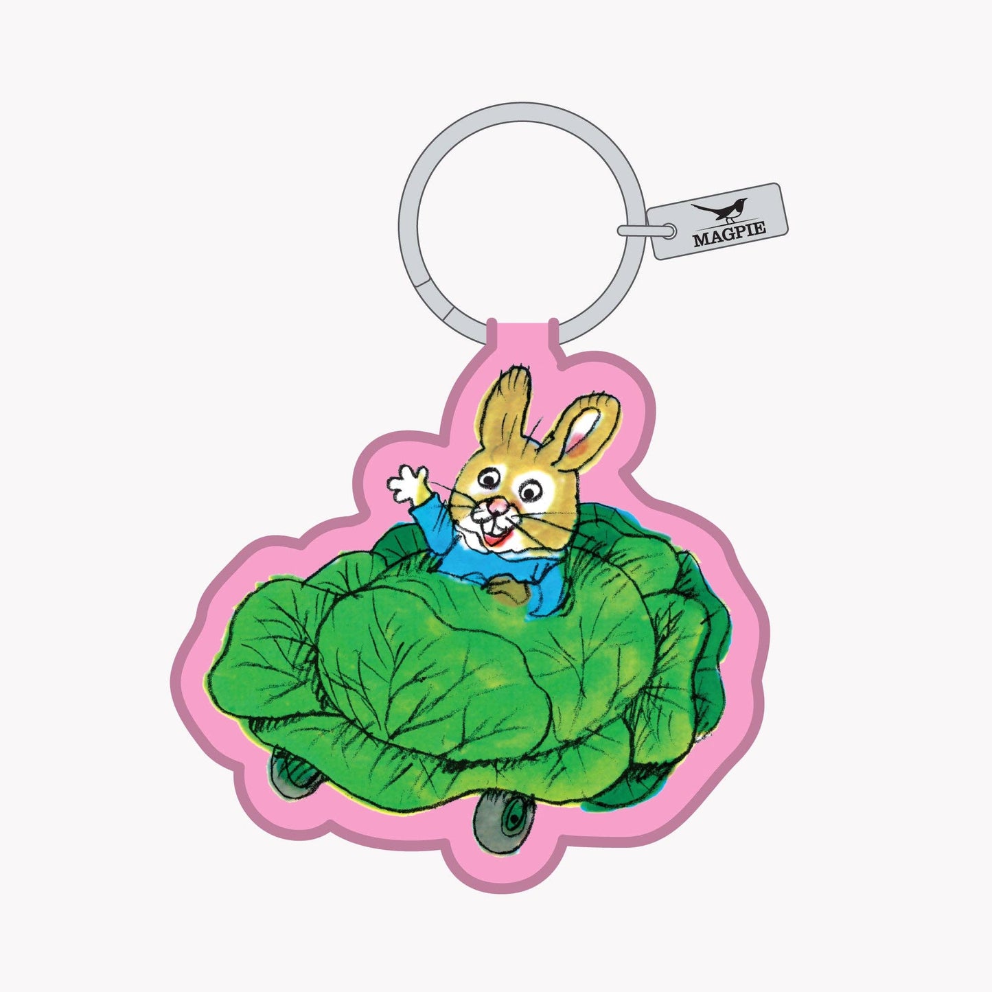 Magpie x Richard Scarry Cabbage Car Key Charm