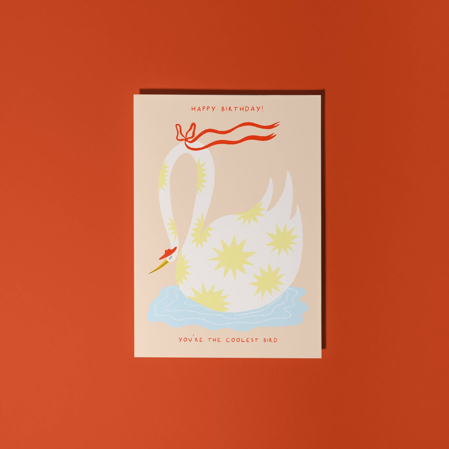 Cool Bird Birthday Card | Swan Card | Stylish Birthday Card