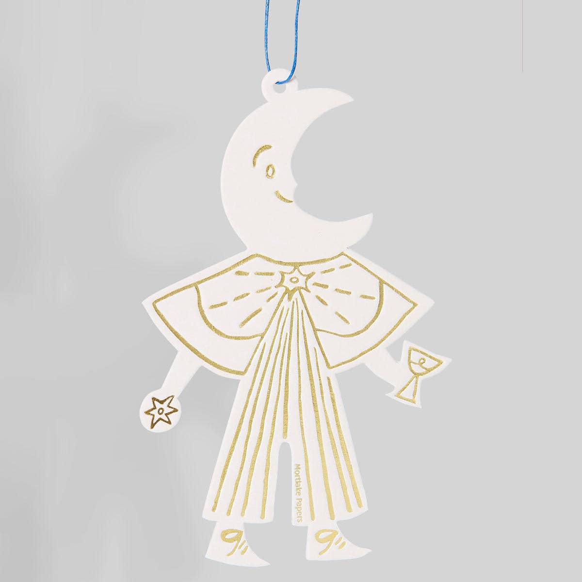 Moon Folk Ornament | Christmas Decoration | Holiday Ornament