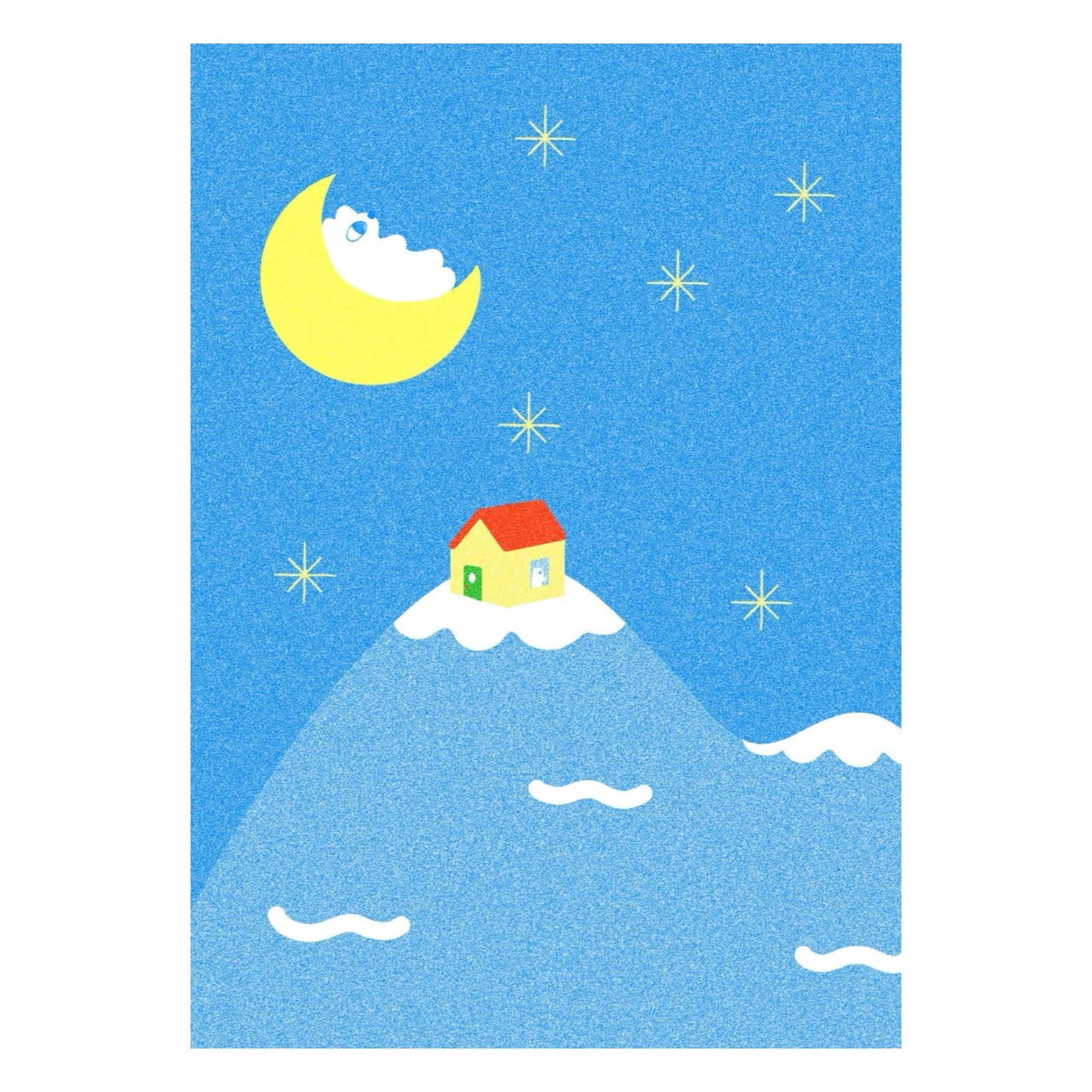 A4 Mountain Art Print - Portrait