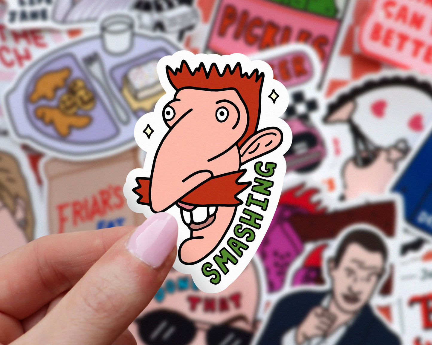 Smashing Vinyl Sticker | Glossy Laptop Sticker
