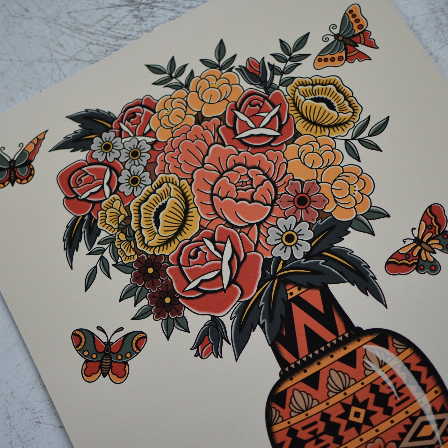 Flowers A3 Art Print