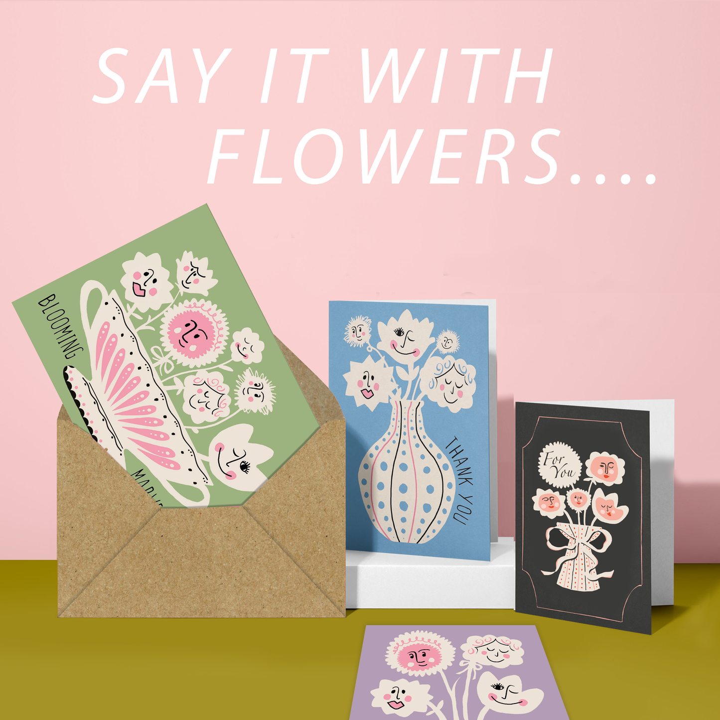 For You! - floral everyday card