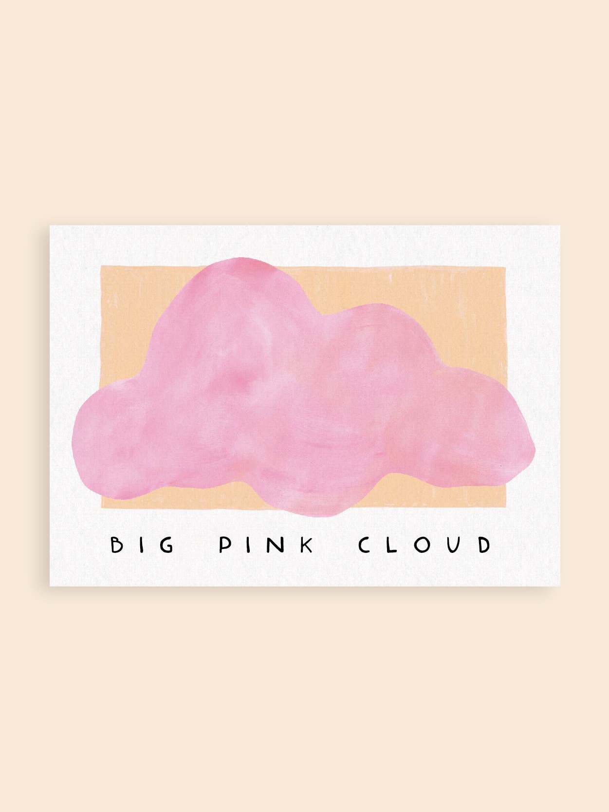Big Pink Cloud Art Print: A3