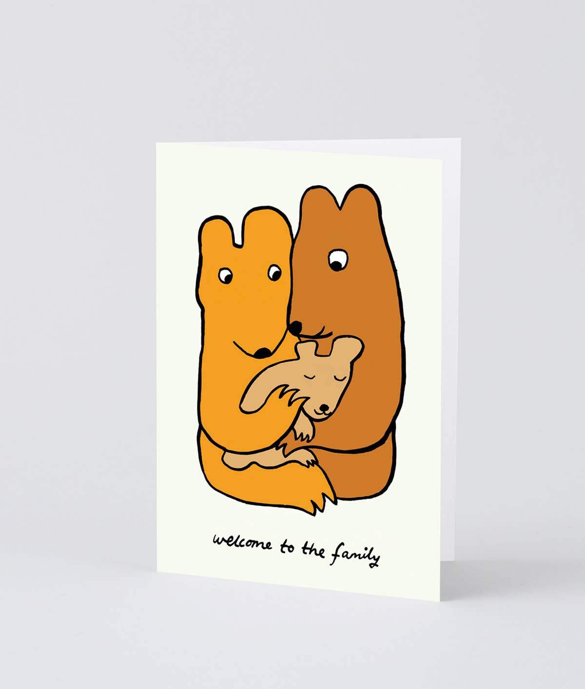 'Welcome To The Family' Embossed Greetings Card