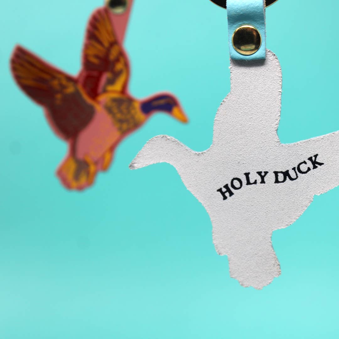 Holy Duck Key Fob: Turquoise