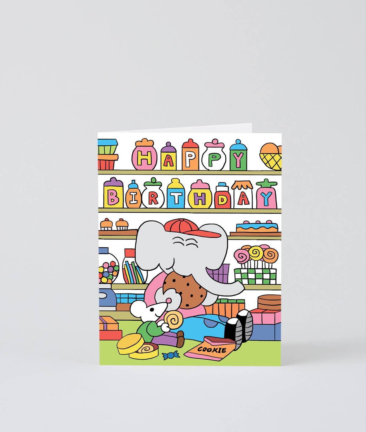 Happy Birthday Sweet Shop Kids Greetings Card
