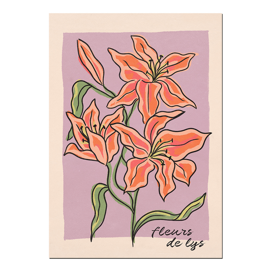 Fleurs des Lys Print: A3