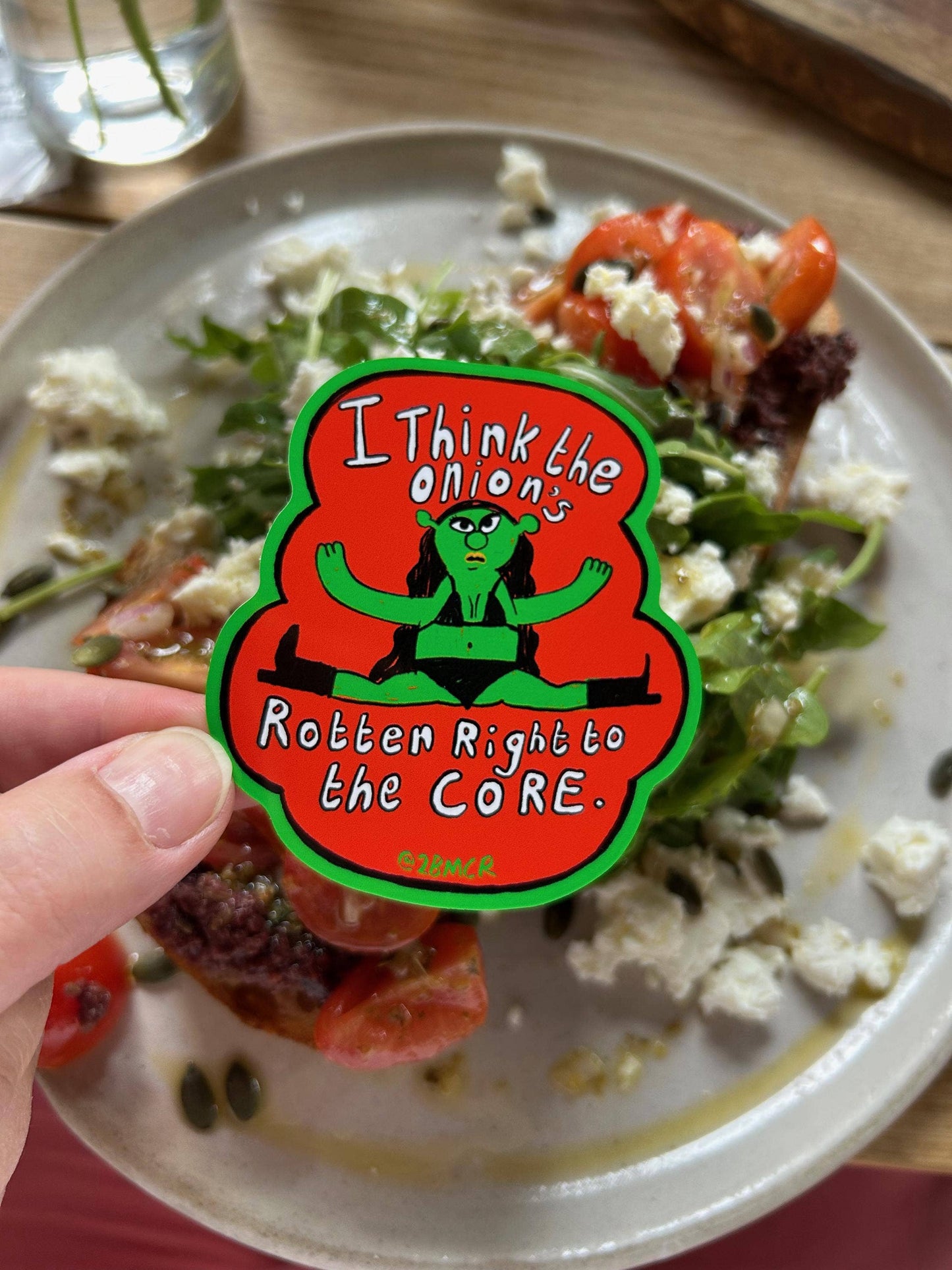 The Onion's Rotten Ogre Core Brat Vinyl Sticker 7x8cm