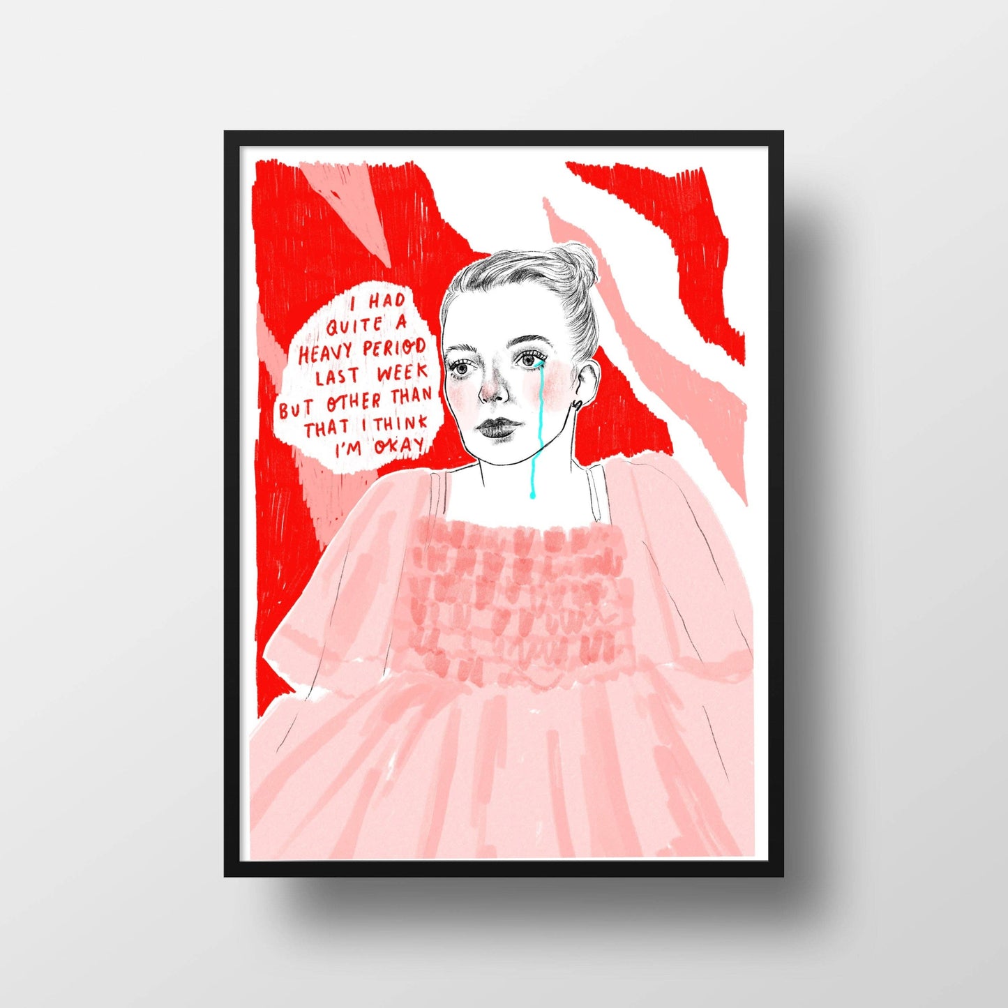 Killing Eve A4 print - Villanelle's Period