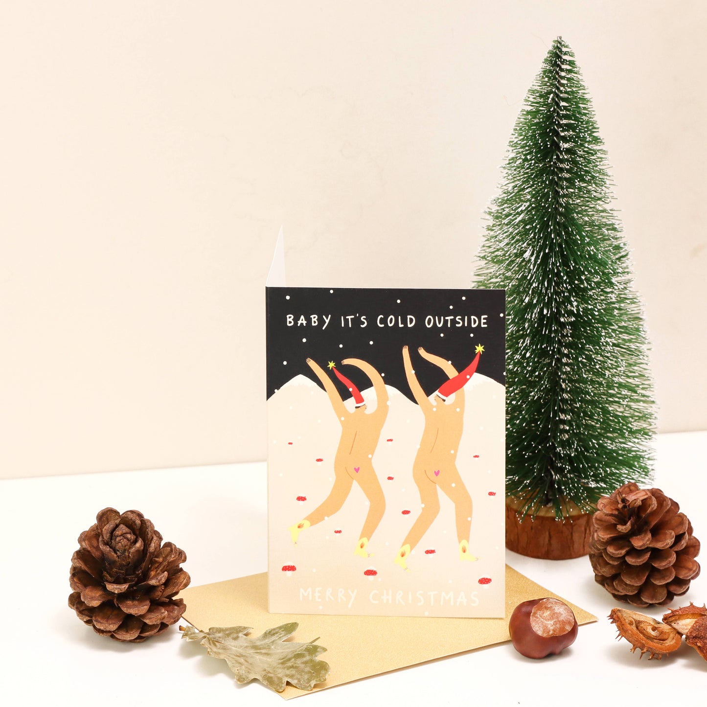 Baby It's Cold Outside Christmas Card