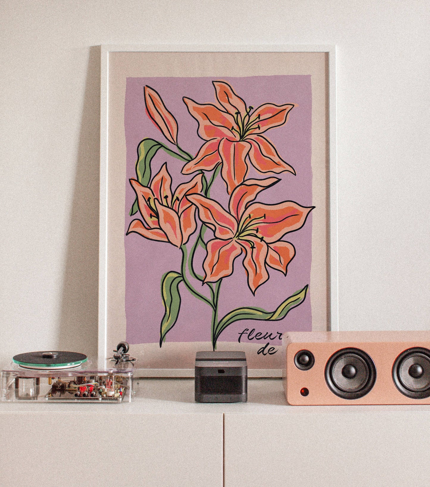 Fleurs des Lys Print: A3
