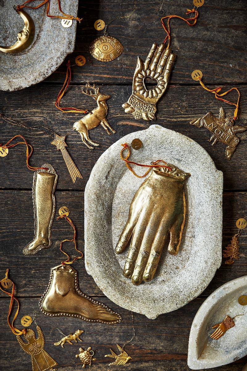 EXCLUSIVE - Large Brass Hand Ornament