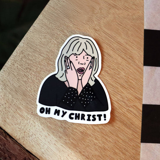 Oh My Christ | Glossy Vinyl Sticker