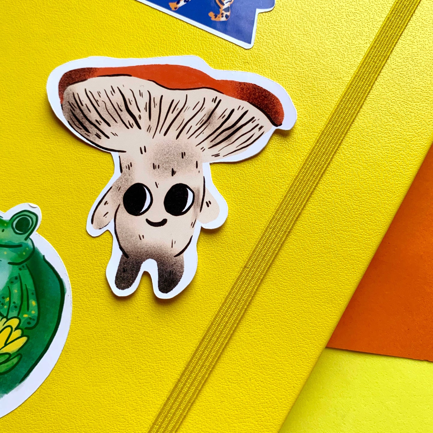 Mushroom Matt Paper Sticker