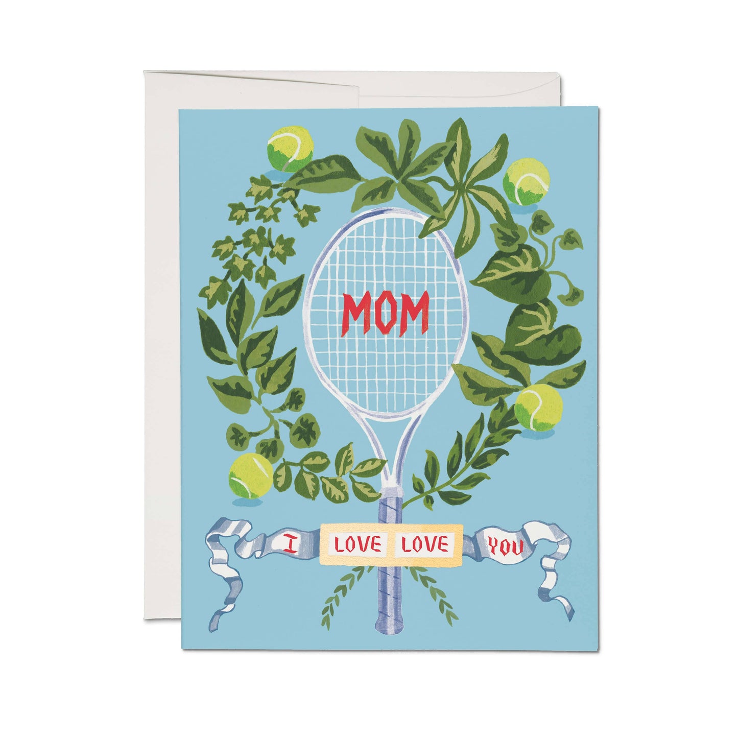 Tennis Mom greeting card: Single