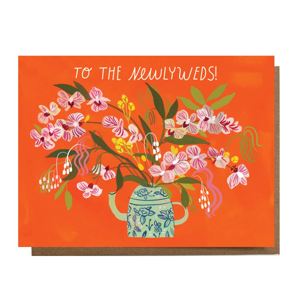 To The Newlyweds Greeting Card: Sleeved Single A2 Card
