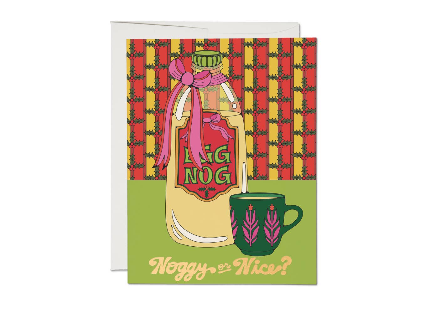 Noggy or Nice Christmas greeting card
