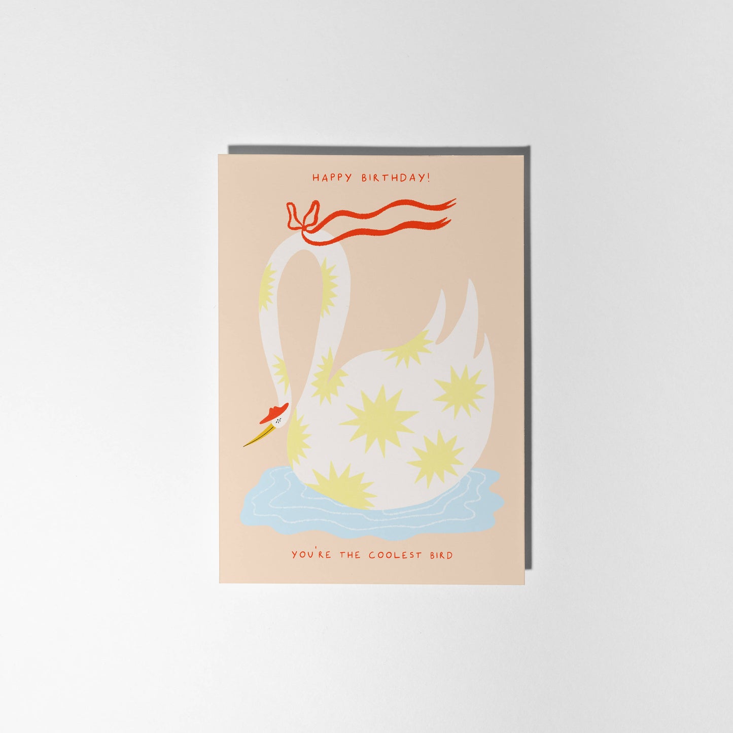 Cool Bird Birthday Card | Swan Card | Stylish Birthday Card