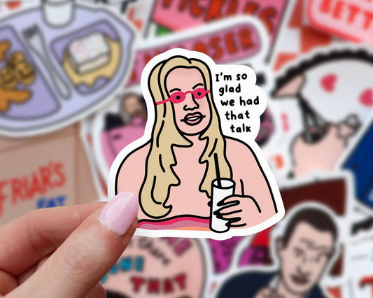 Jennifer Coolidge Vinyl Sticker | Glossy Laptop Sticker