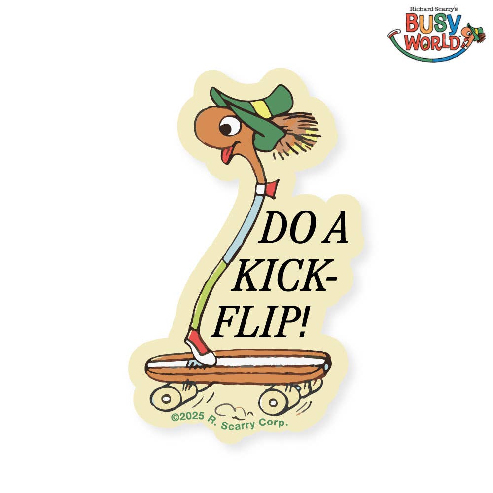 Richard Scarry® - Lowly Kickflip Sticker