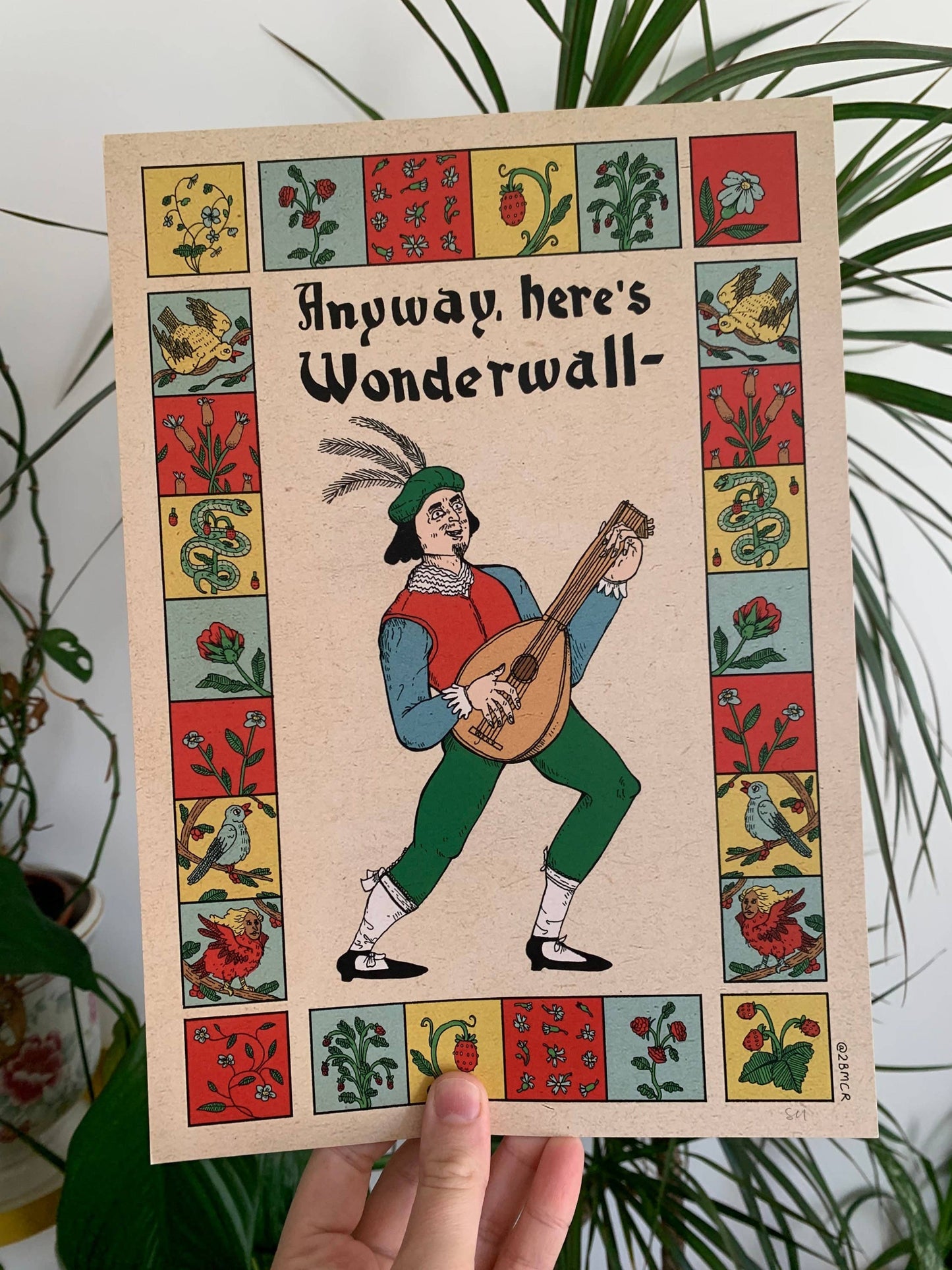 Wonderwall Bardcore Medieval A4 Laser Print