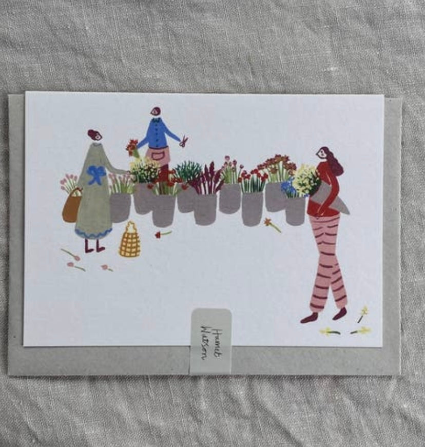 Flower Market Card