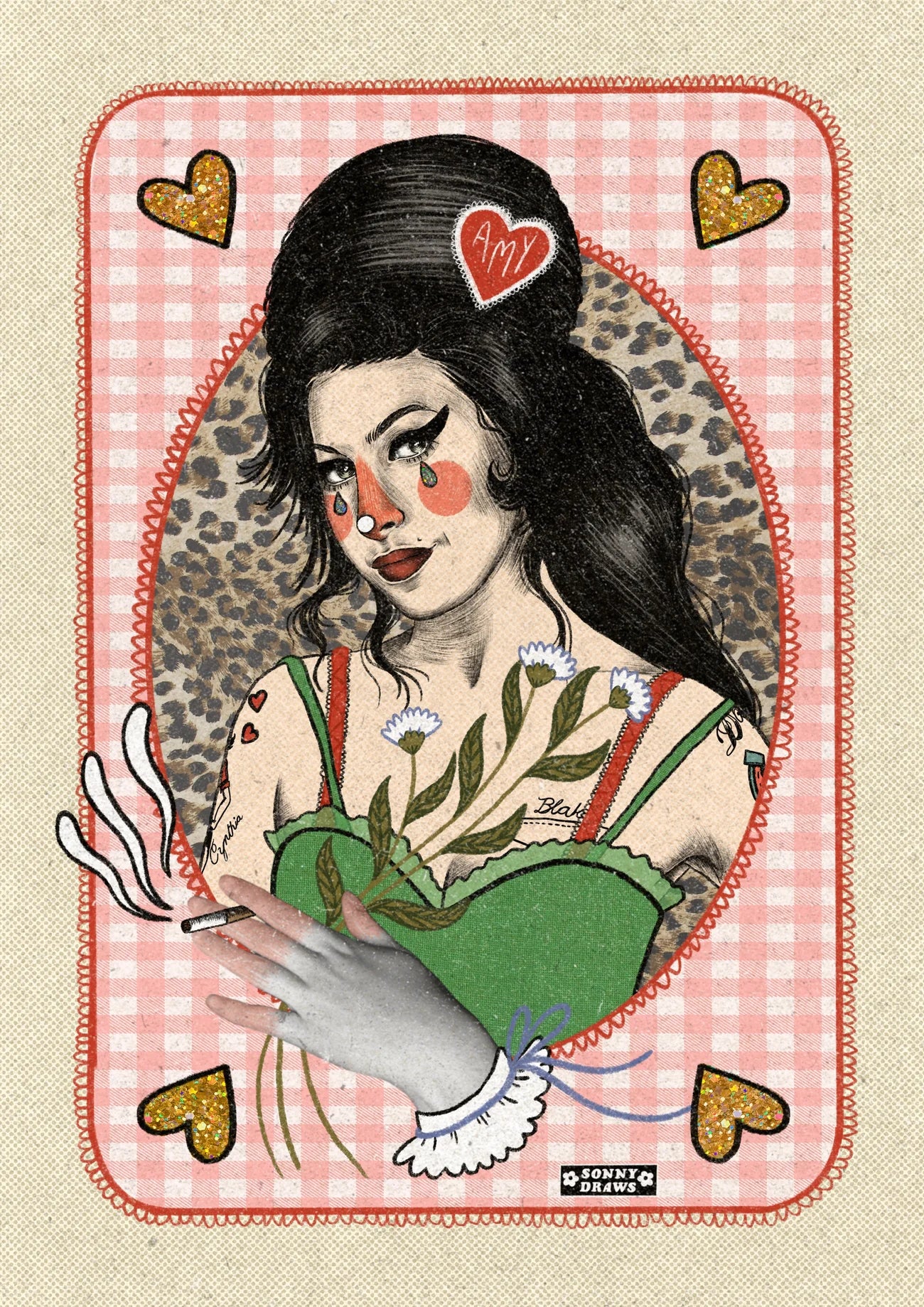 Amy Winehouse A4 Print