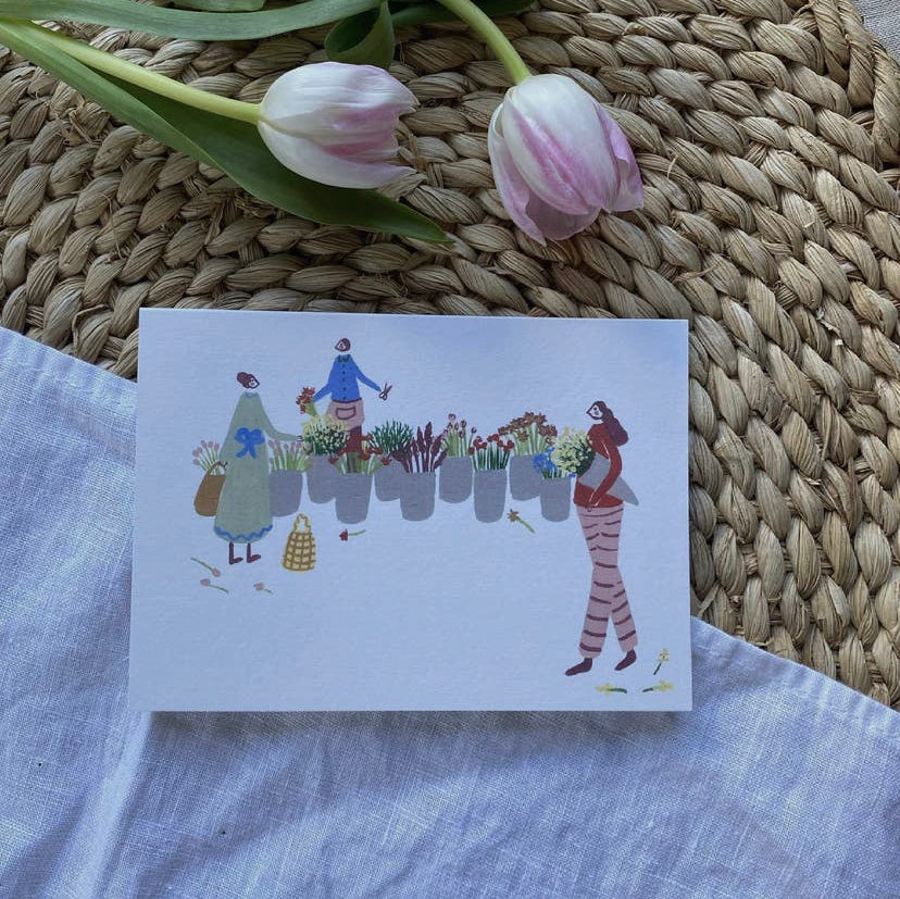 Flower Market Card