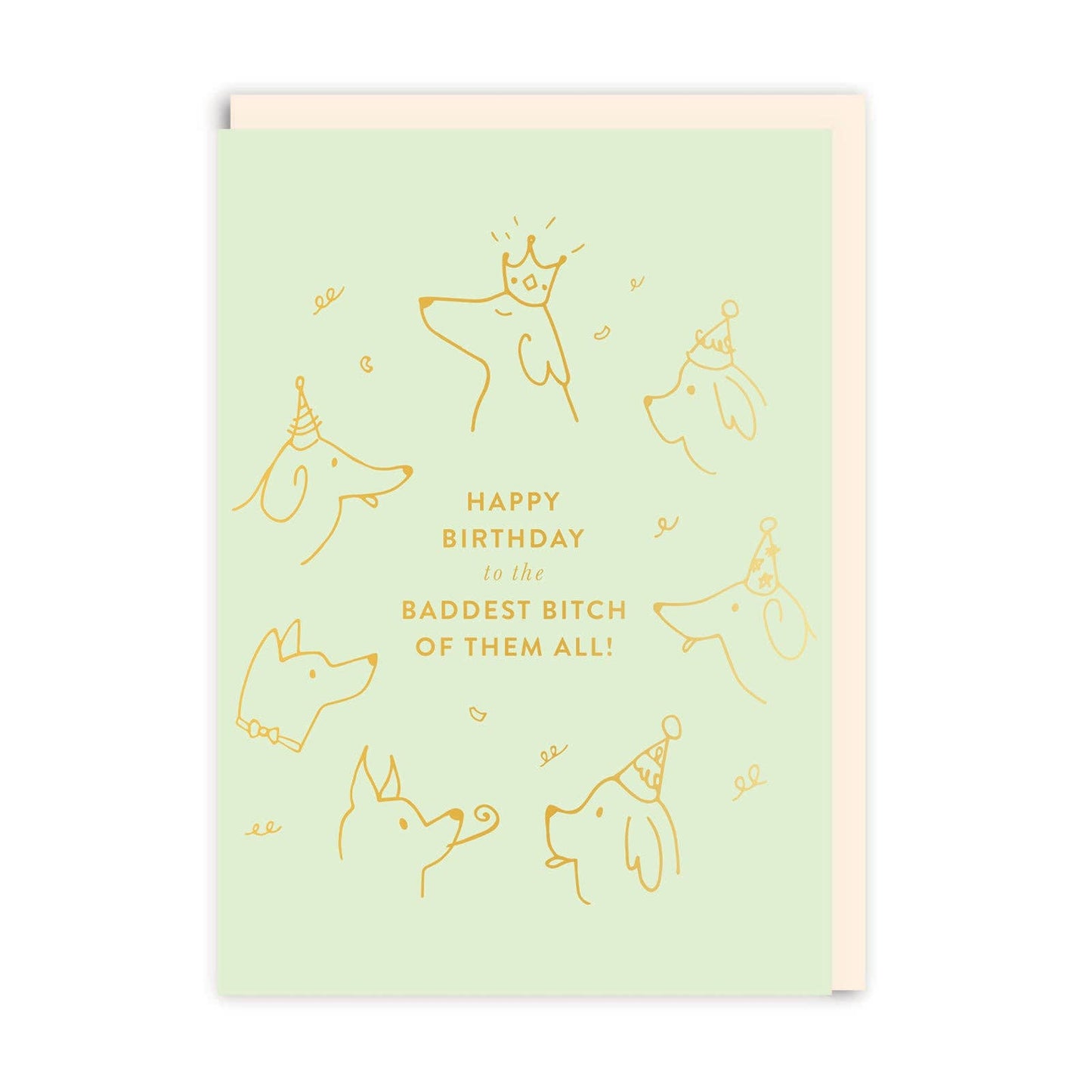 Baddest Bitch Birthday Card