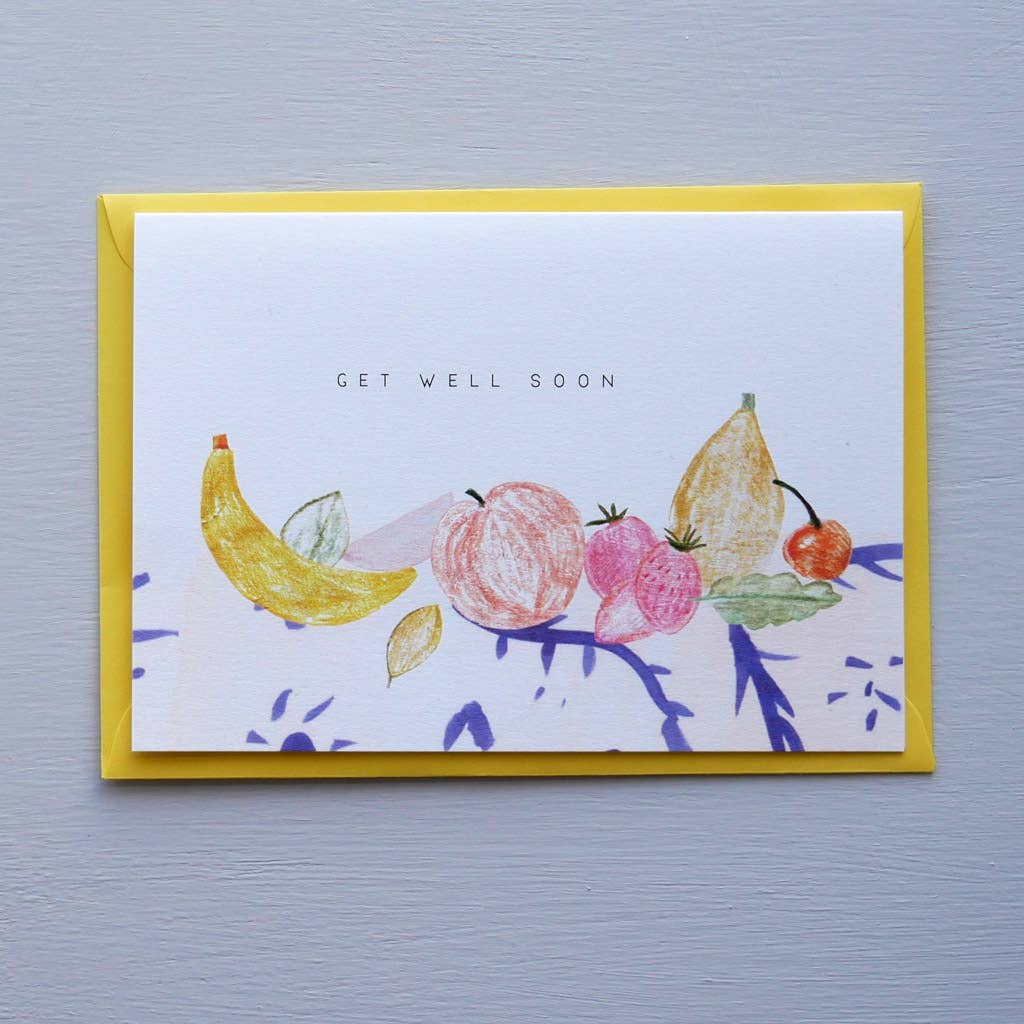 Get well soon Fruit Card