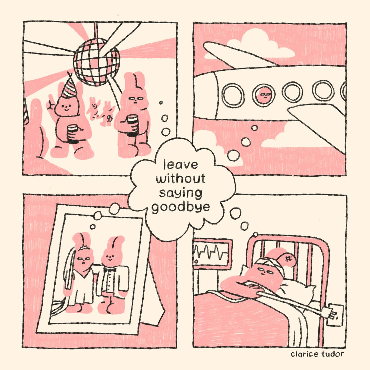 Irish Goodbye Comic Postcard / Print