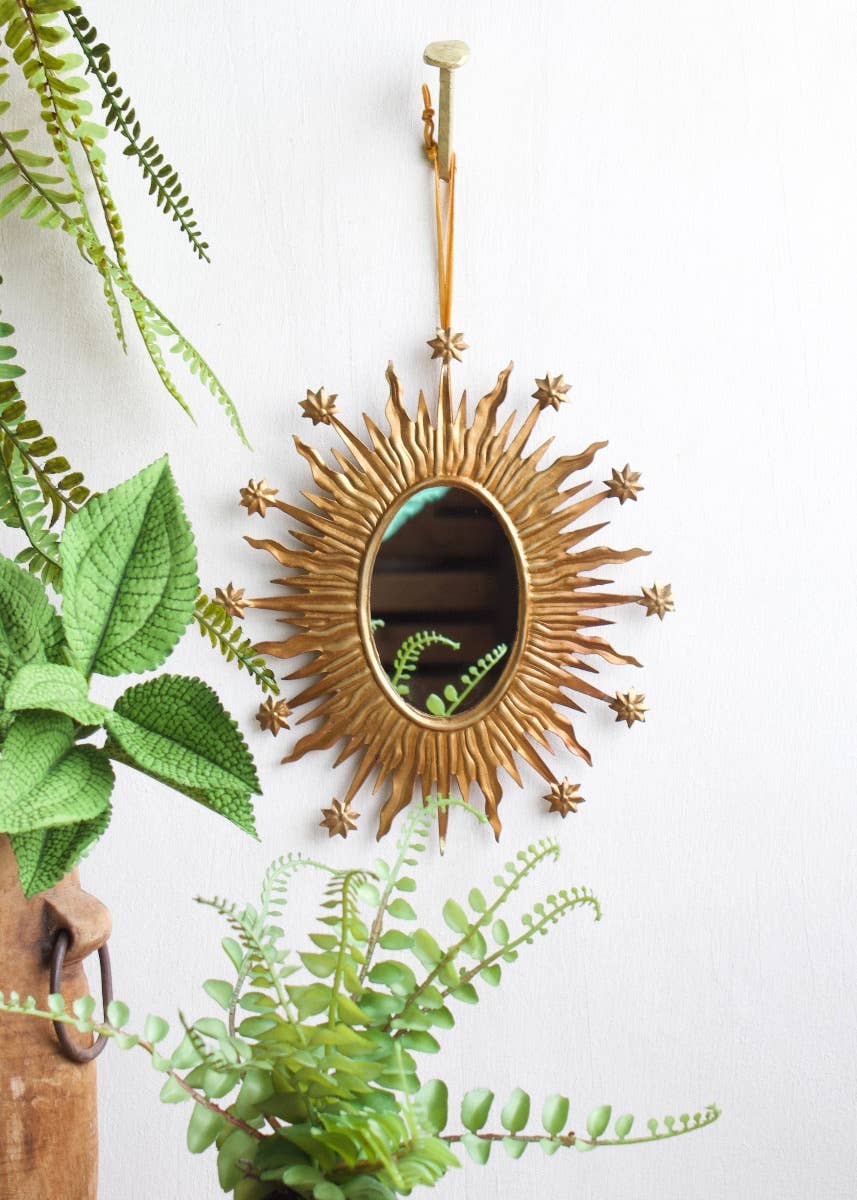 EXCLUSIVE - Starburst brass Mirror