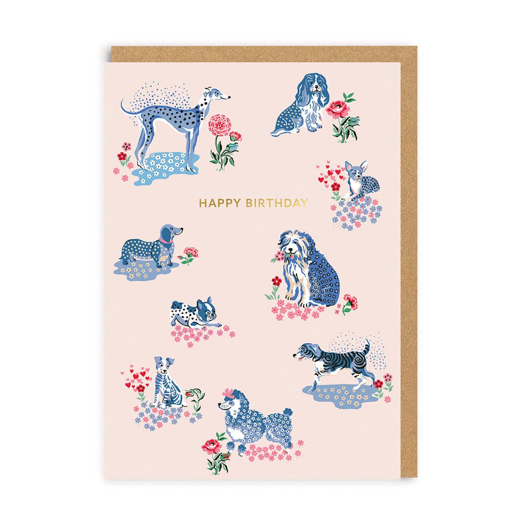 Happy Birthday Puppy Fields Cath Kidston Greeting Card