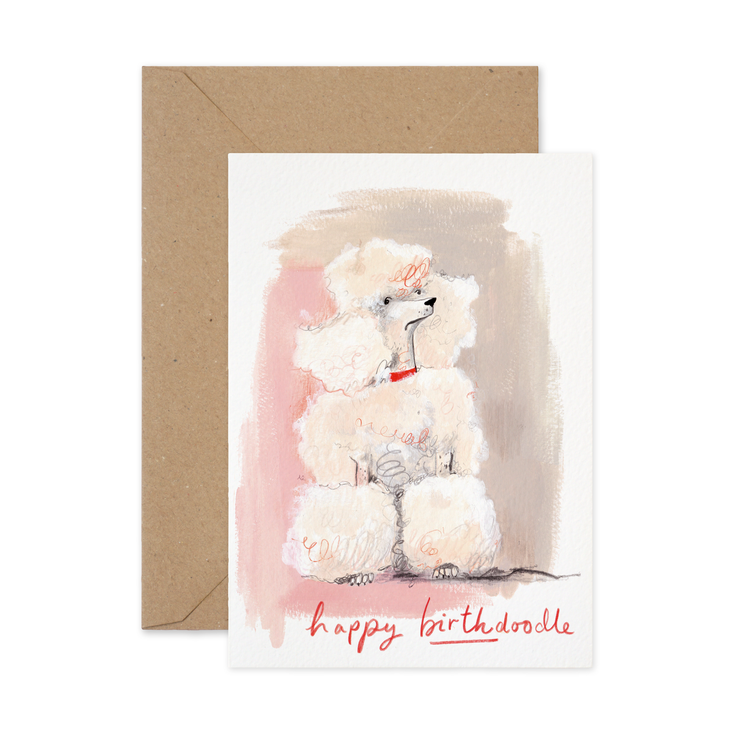 Poodle Birthday Card