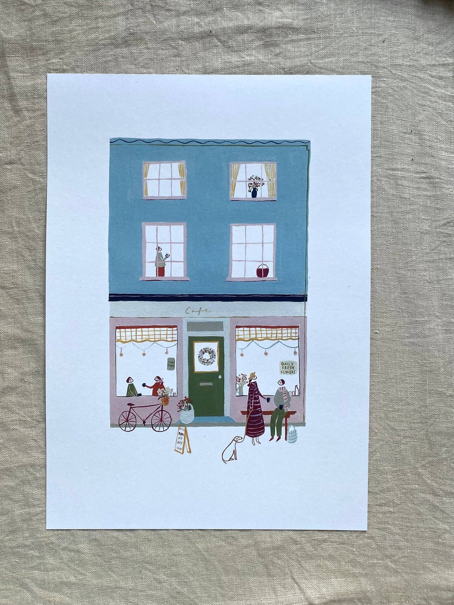 At the Café A4 Print