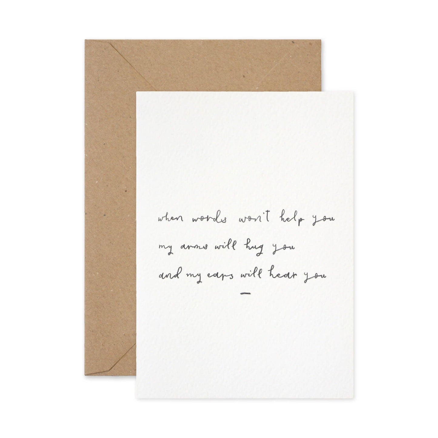When Words Won't Help Card