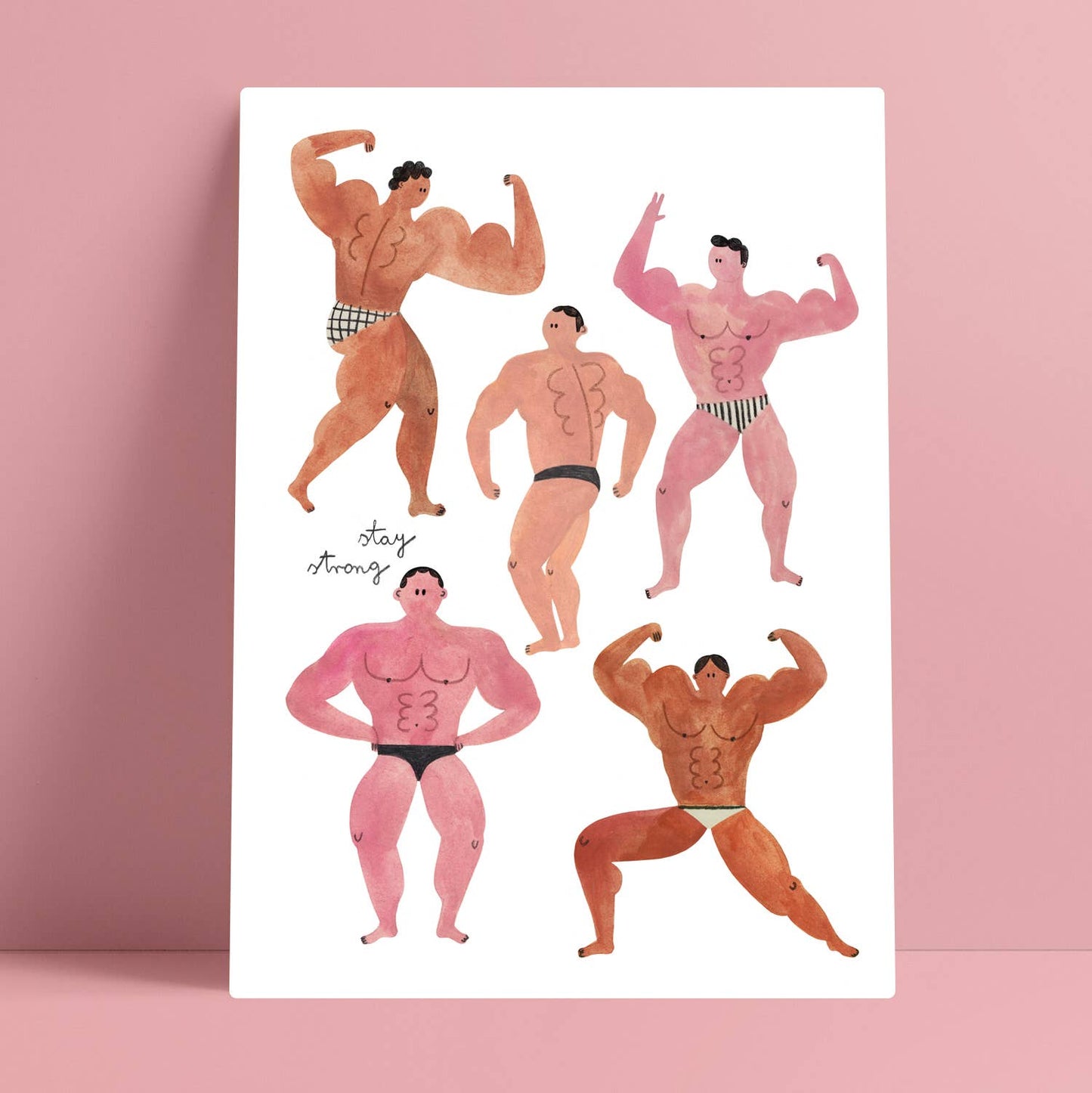 Bodybuilders A4 print