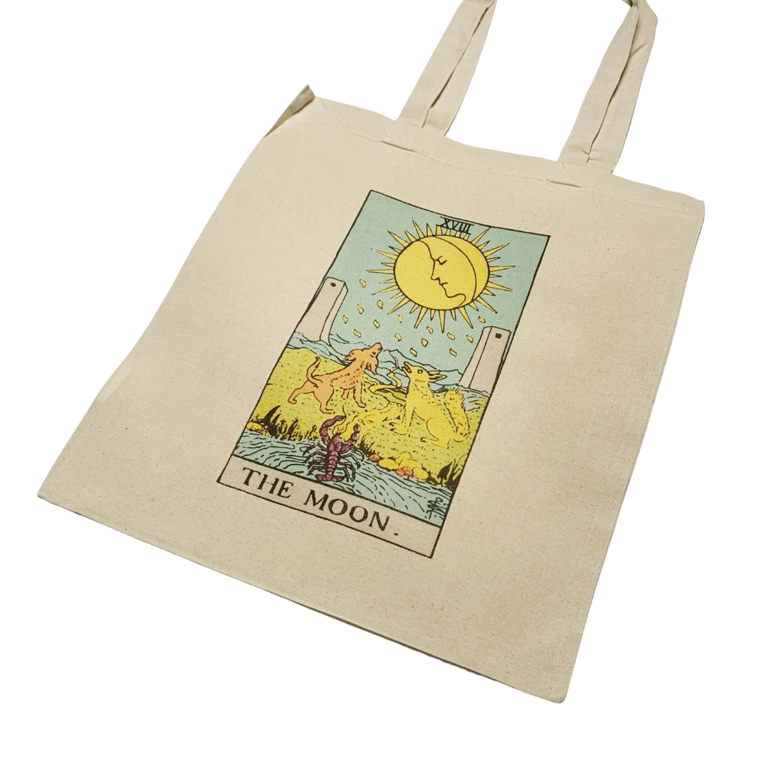 The Moon Zodiac Star Sign Tote Bag