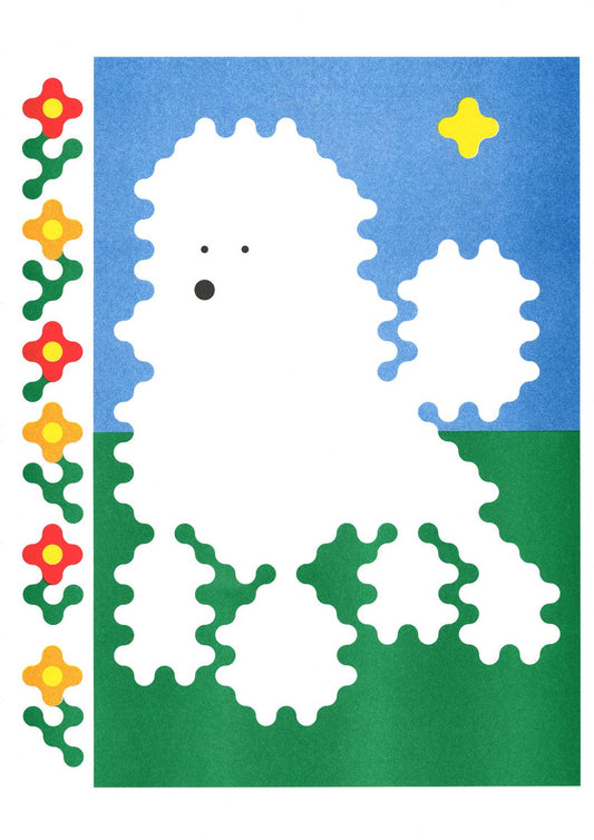 Poodle A3 Print