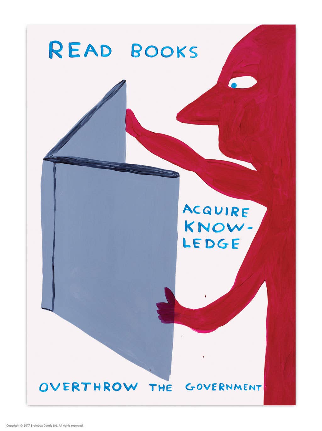 Funny A6 Art Postcard By David Shrigley - Read Books