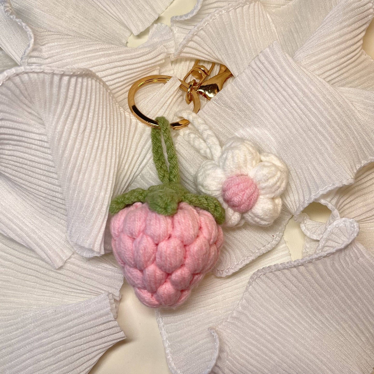 Strawberry KeyChain (Pink)