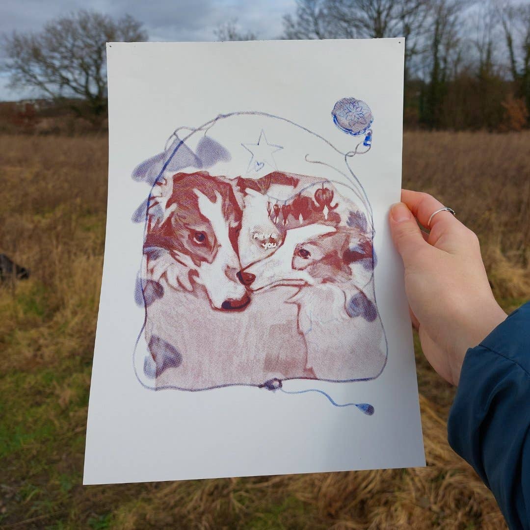 I Adore You Risograph Print (A4)