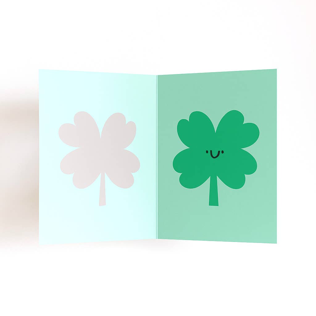 Clover - Good Luck Card - Die Cut