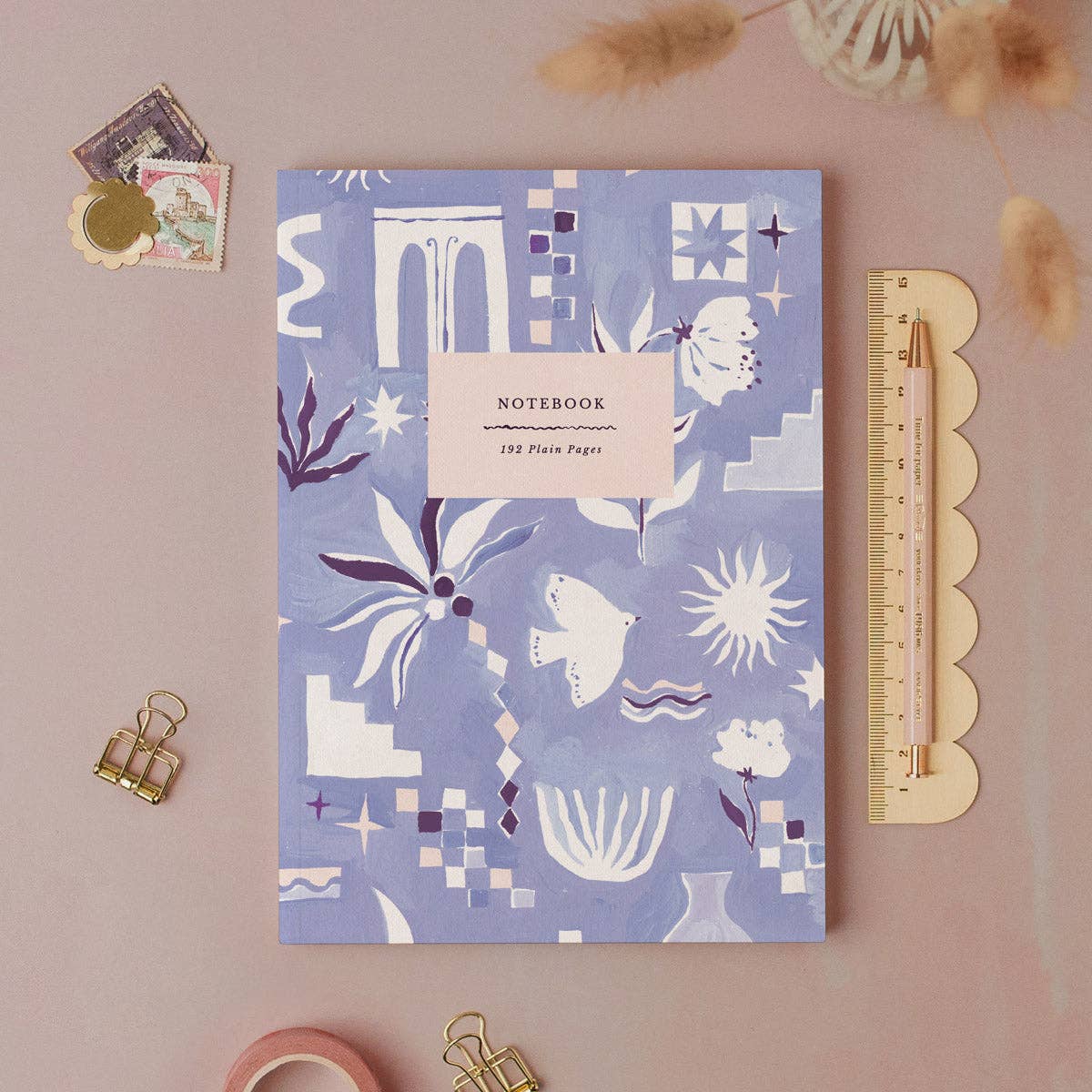 Medina Blue Notebook | Plain Page Journal | Blank Notebooks