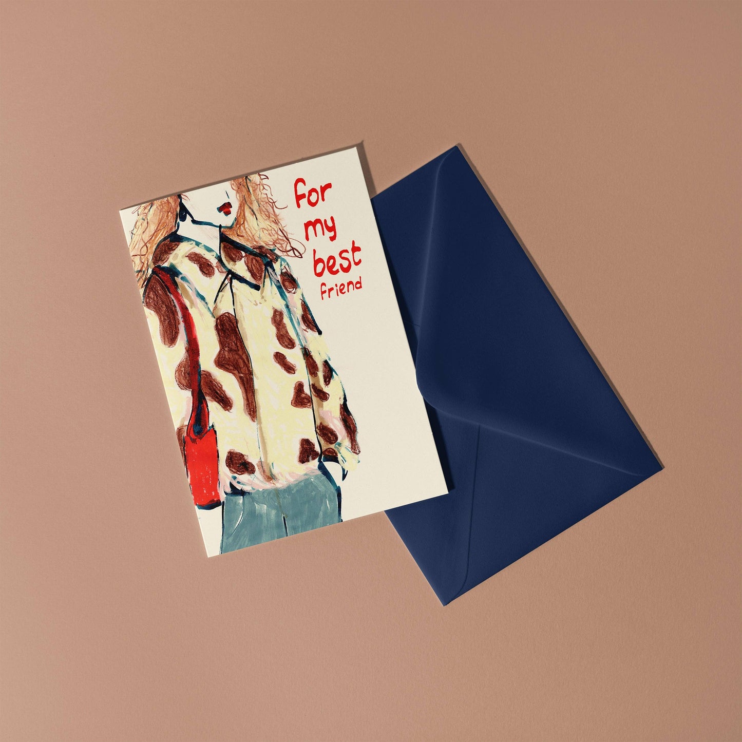 For My Best Friend A6 Card