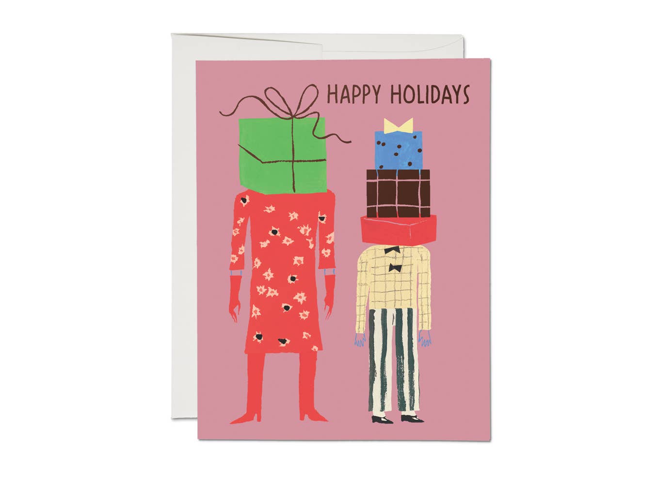 Gift Heads Christmas greeting card