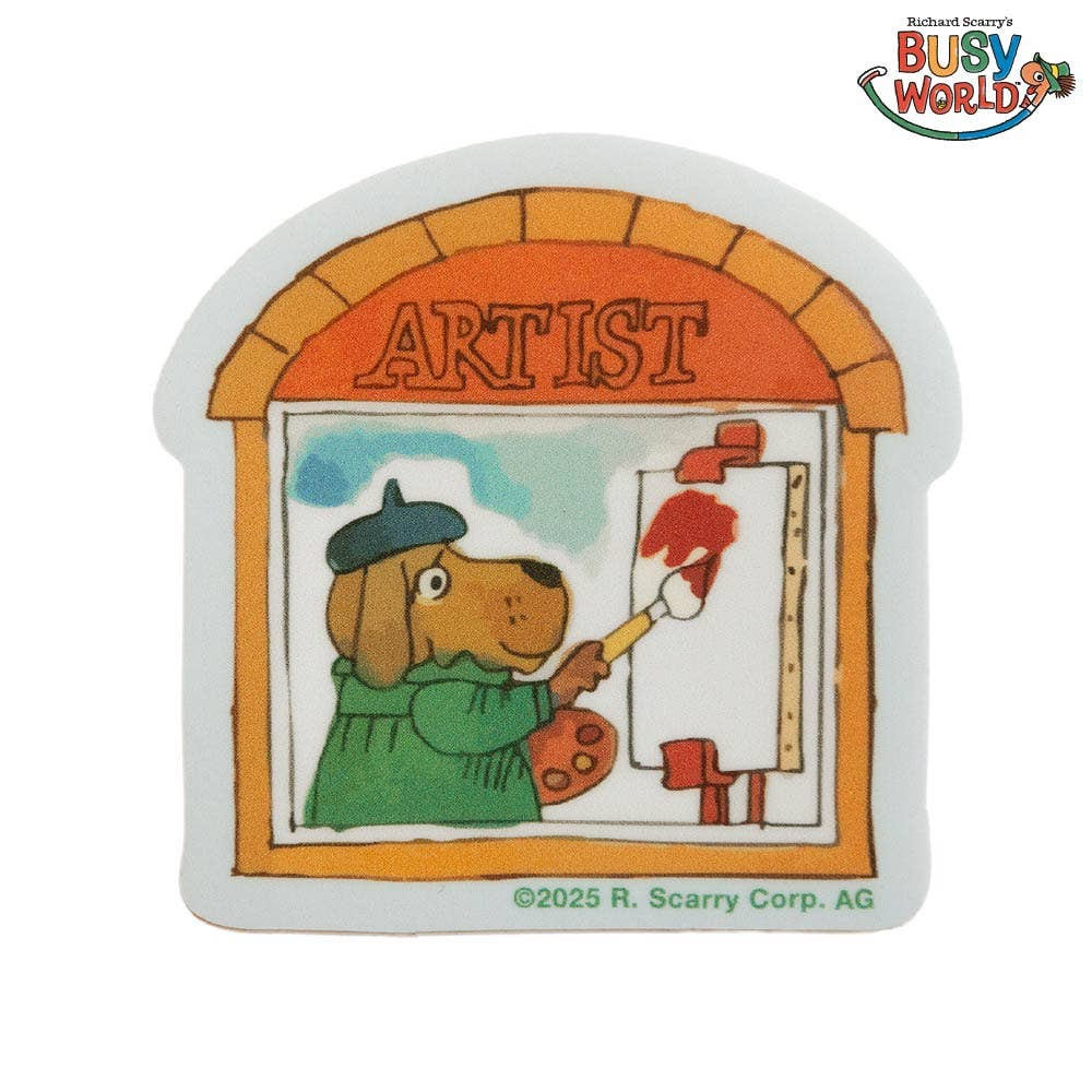 Richard Scarry® - Art Shop Sticker