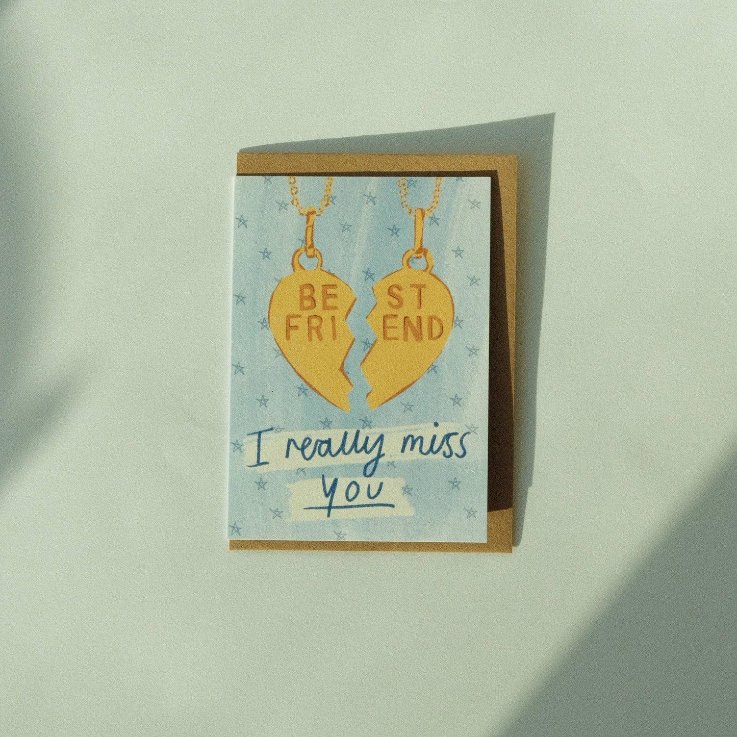 Best Friend I miss U Greetings Card