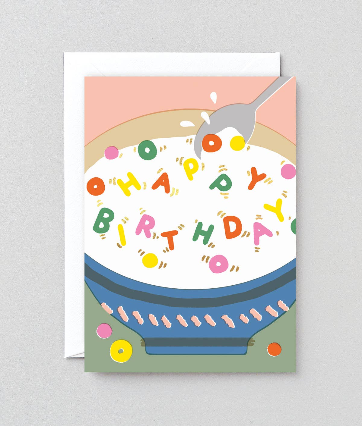 Happy Birthday Cereal' Greetings Card